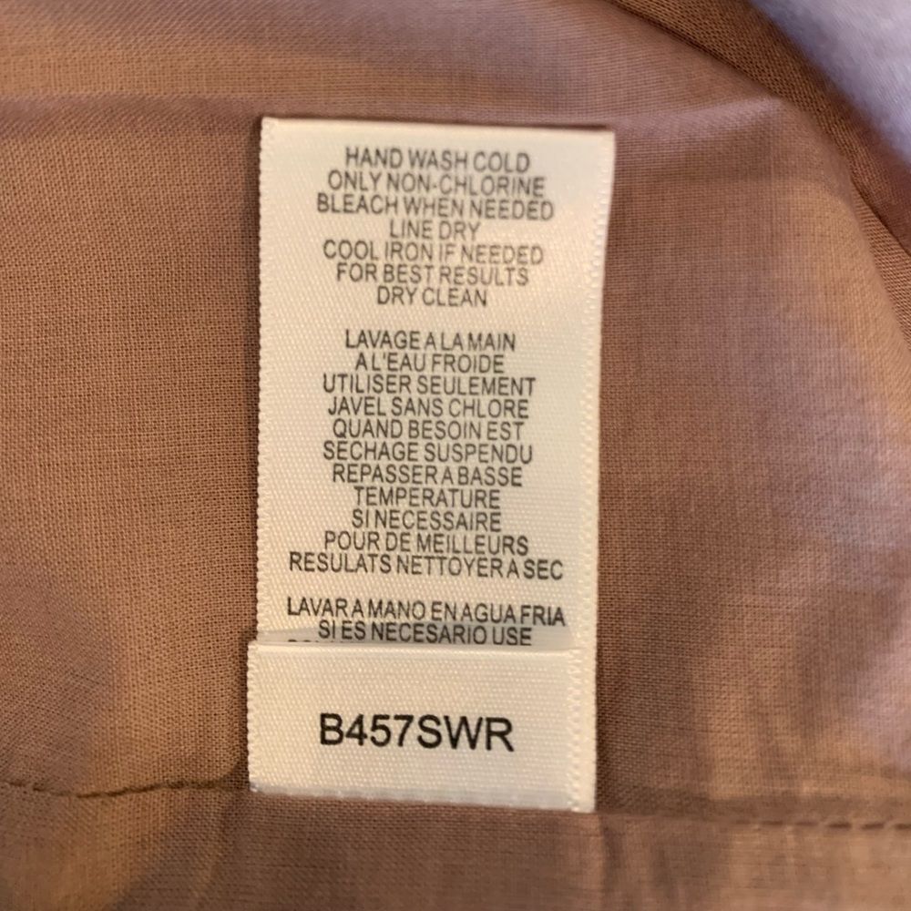 BCBGeneration Taupe Puff Sleeve Dress. Size 12 - Picture 7 of 8
